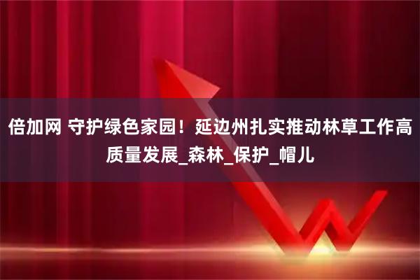 倍加网 守护绿色家园！延边州扎实推动林草工作高质量发展_森林_保护_帽儿